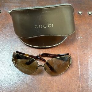 Gucci Brown Tortoise Sunglasses